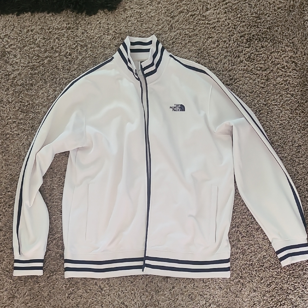 The North Face White Jacket with Black Accents